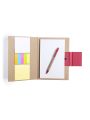 Caderno com notas adesivas