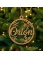 Bolas de Natal em madeira personalizadas dm
