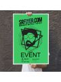 Cartazes papel neon verde