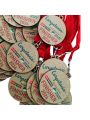 Medalhas de madeira personalizadas em cores