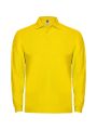 Polo preto com detalhes em amarelo