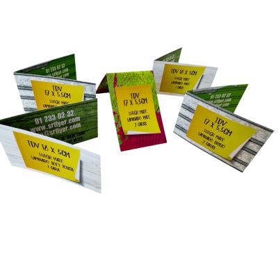 Tarjetas de visita dobles