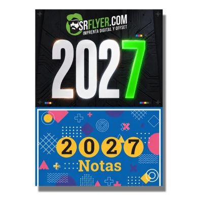Calendários com páginas destacáveis ​​​​2027