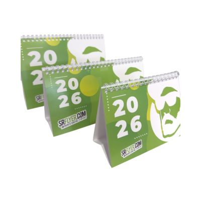 Calendários de mesa em espiral