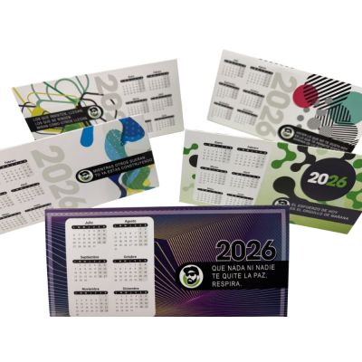 Calendários de mesa triangulares 2026