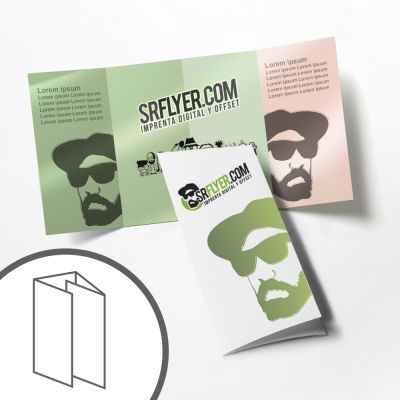 Envelope dobrável Quadríptico