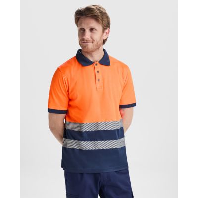 Polo de alta visibilidad Roly Atrio personalizado