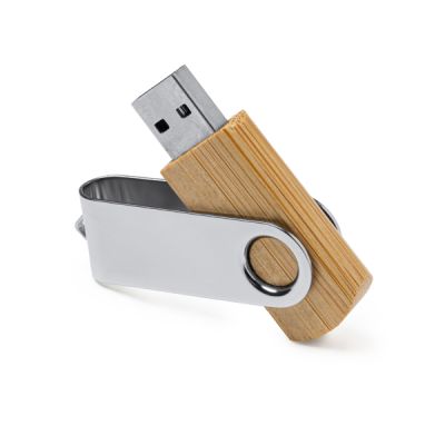 Memoria USB Uldon de bambú 16 GB personalizada