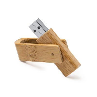 Memoria USB Percy de bambú 16 GB personalizada