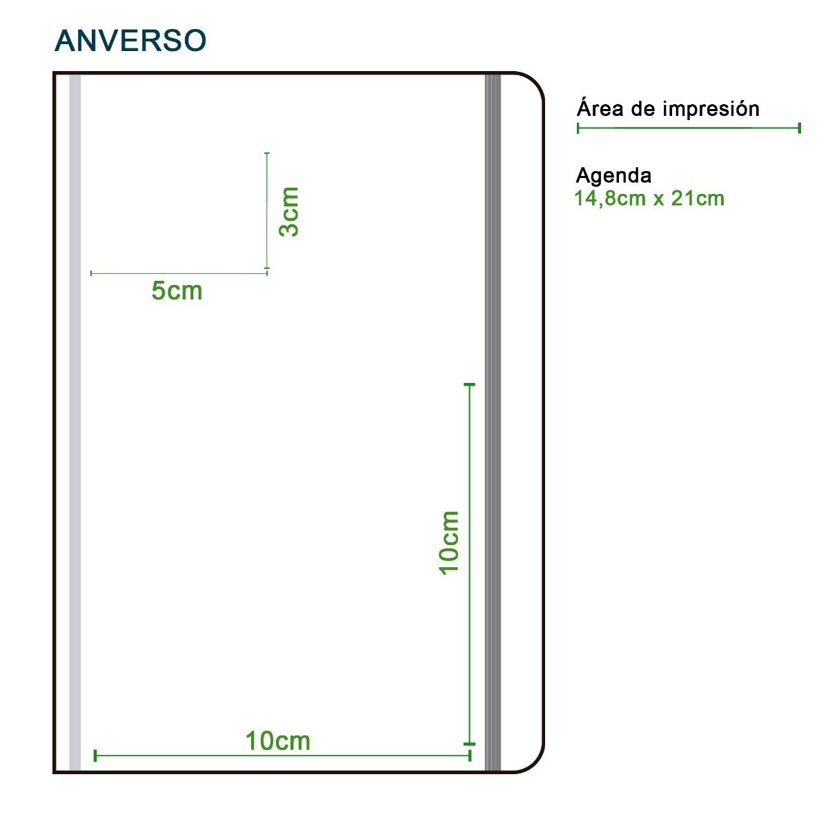 Agenda de cartón reciclado 2025 anverso