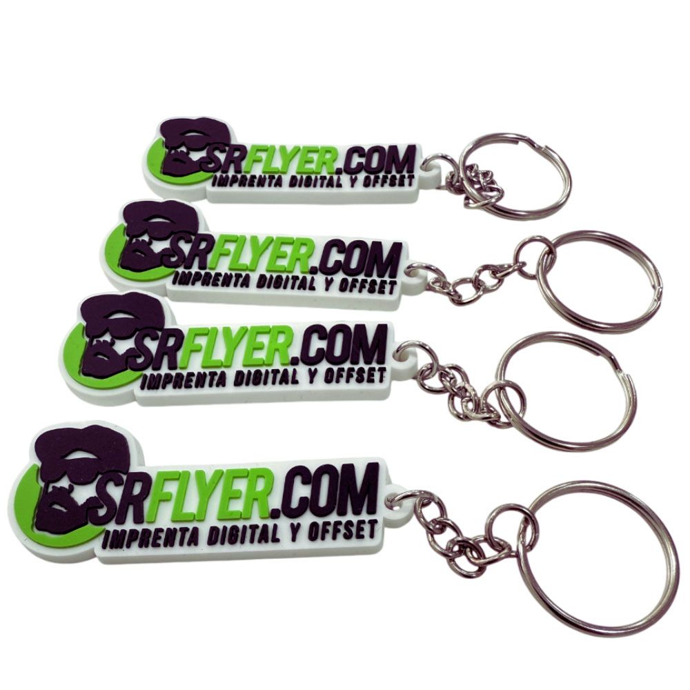 Porta-chaves de Borracha personalizados
