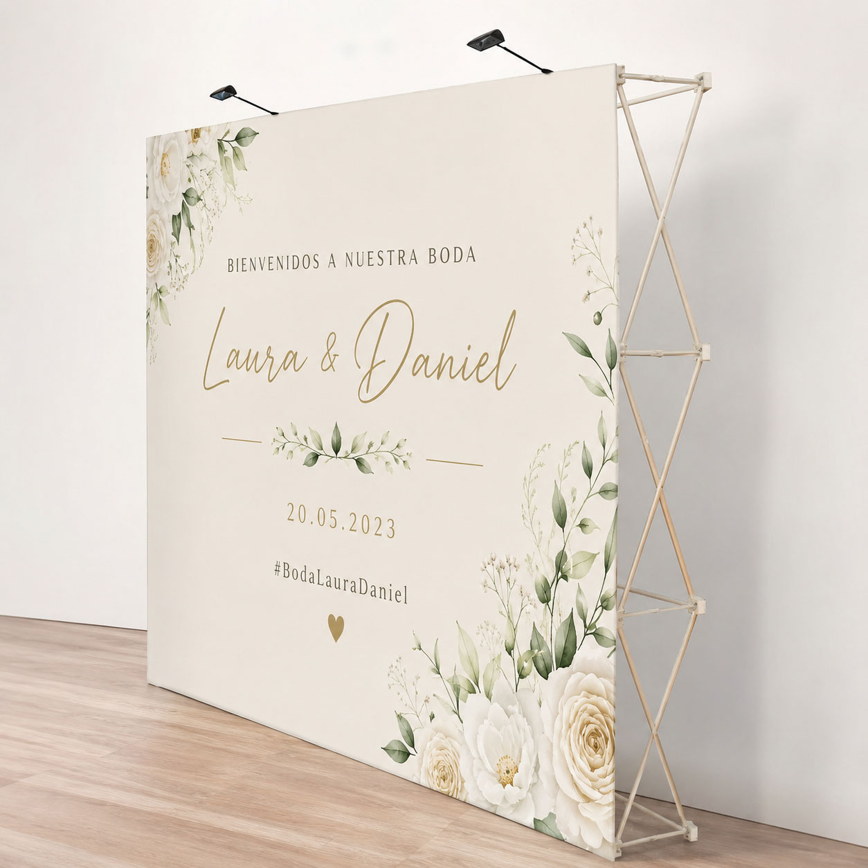 Photocall pop-up para bodas